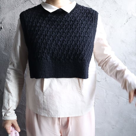chiihao x nii-B  rambouillet vest (black)