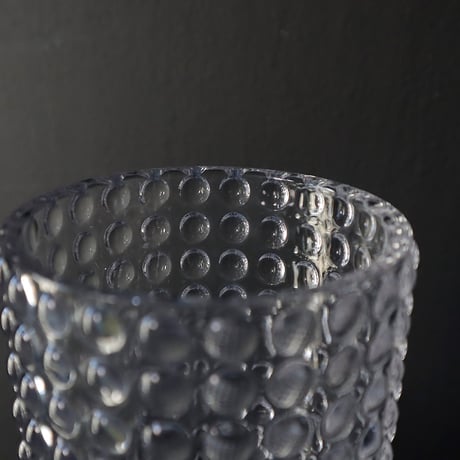 cutting glass flower vase (dot)