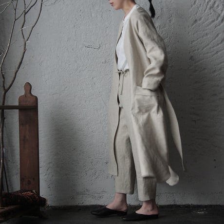 NOTA linen gown (beige)