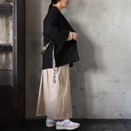 TOWAVASE linen jacket paillet