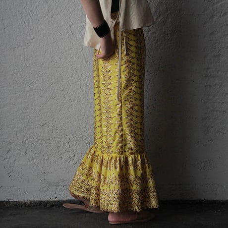 NOTA laterano due flounced skirt yellow