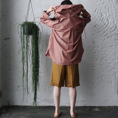 WANDERUNG hood blouse (brown)