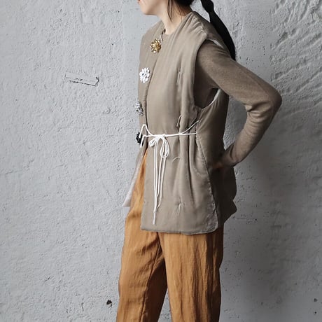 TOWAVASE La zabu vest jacket (gray)
