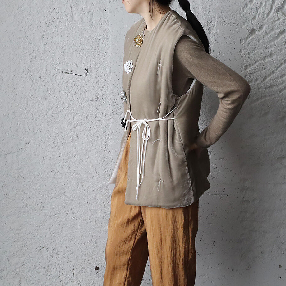 TOWAVASE La zabu vest jacket (gray) | nii-B | W
