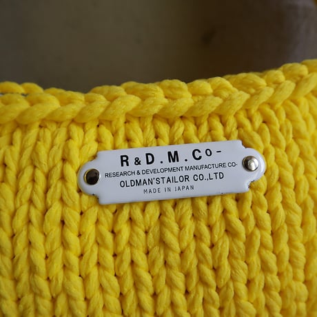 R&D.M.Co- lilian yarn handknit bobybag (black/gray/yellow)
