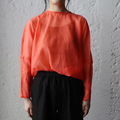 Tabrik  organdy  pullover (coral)