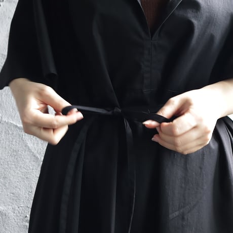 .less draped sleeve dress