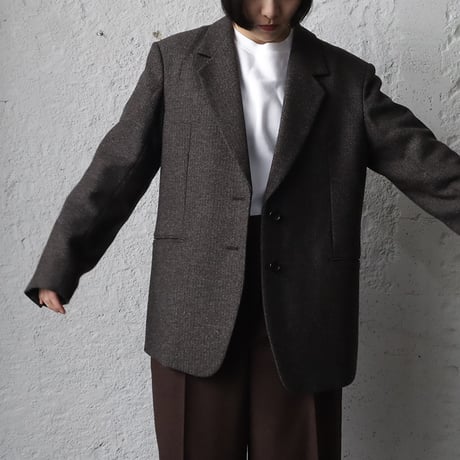 ànuke herringbone wool jacket (brown)