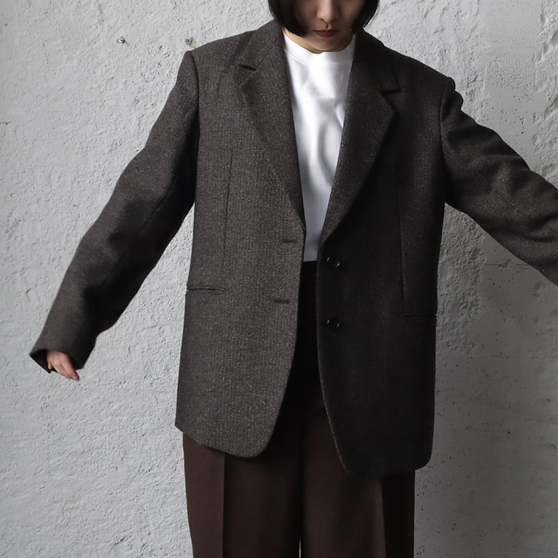 ànuke herringbone wool jacket (brown) | nii-B
