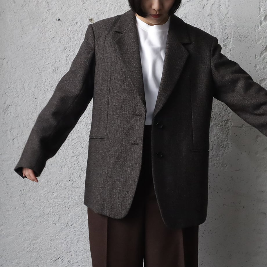 ànuke herringbone wool jacket (brown) | nii-B