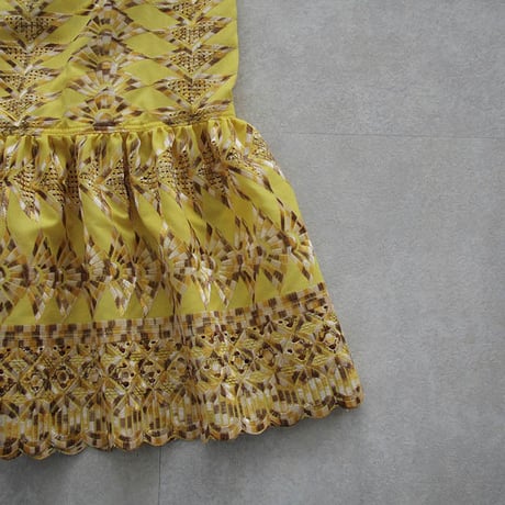 NOTA laterano due flounced skirt yellow