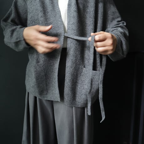 TOWAVASE Panier cardigan (charcoal gray)