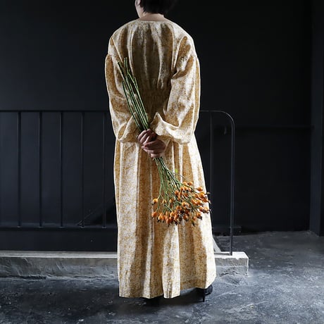 NOTA sicily dress (flower print mustard)