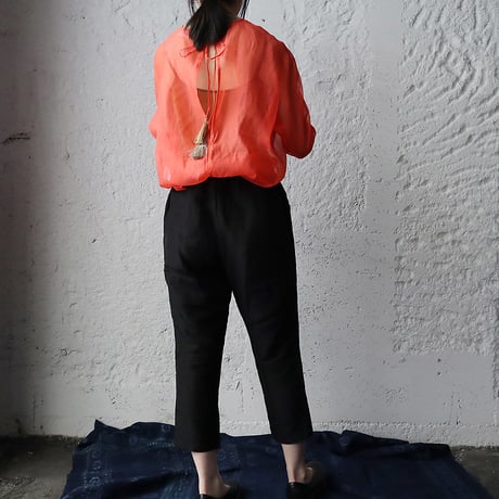 Tabrik  organdy  pullover (coral)
