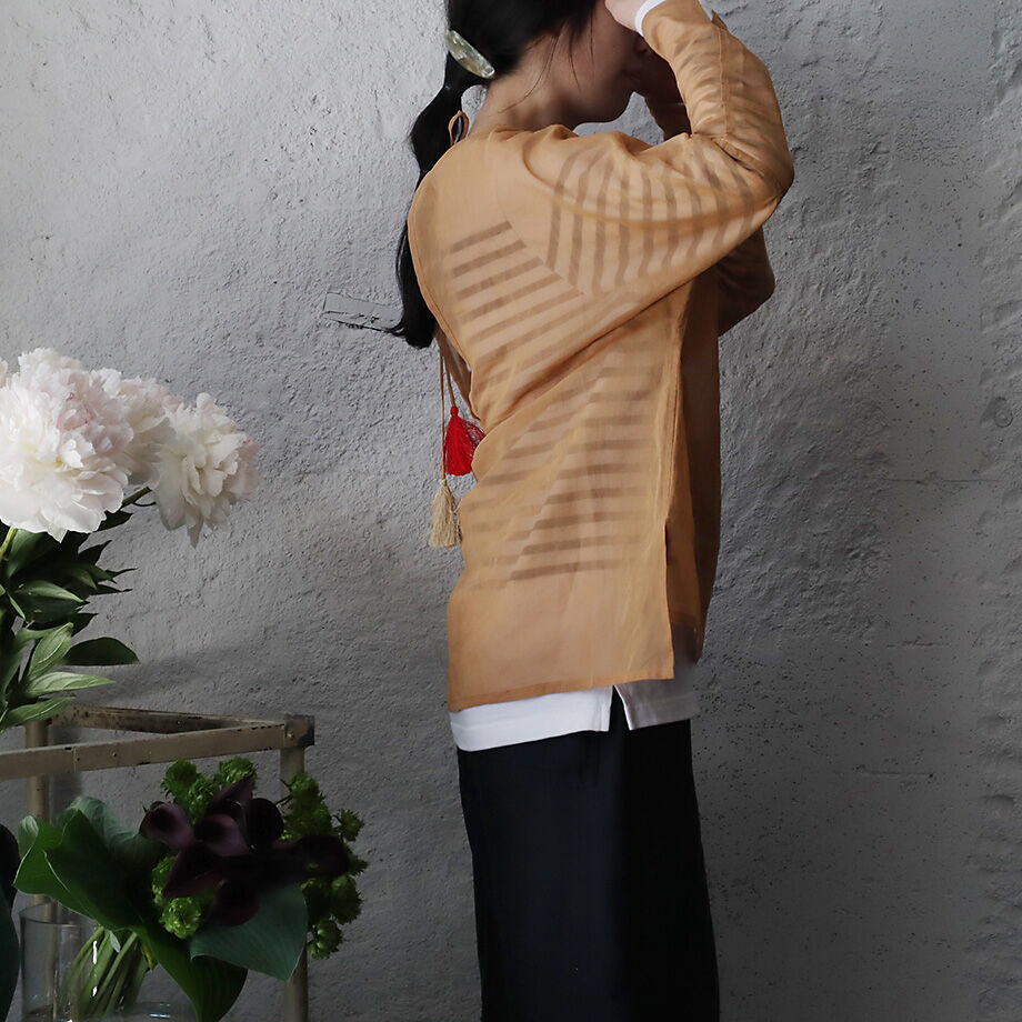 tabrik オーガンジー　タッセルドレス XS-Lサイズあり【SETTAN/セッタン】トワルドジュイ/ プリント