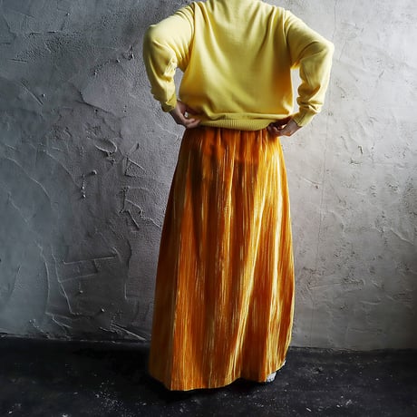 NOTA velvet long skirt (yellow)