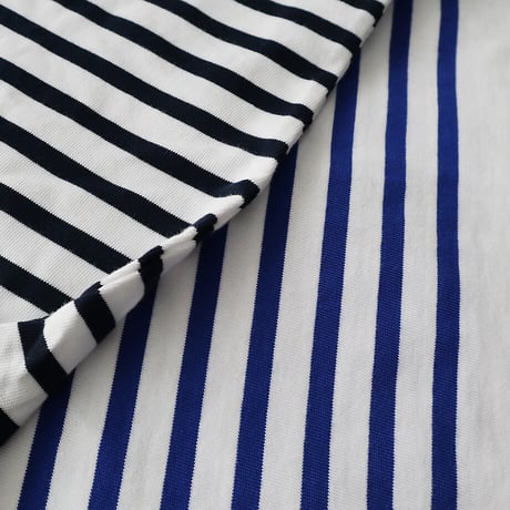 france navy type  border long sleeve shirt (blue or navy)