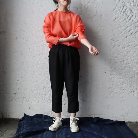 Tabrik  organdy  pullover (coral)