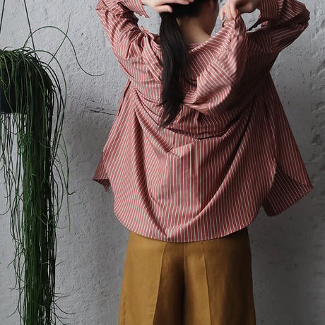 WANDERUNG hood blouse (brown)
