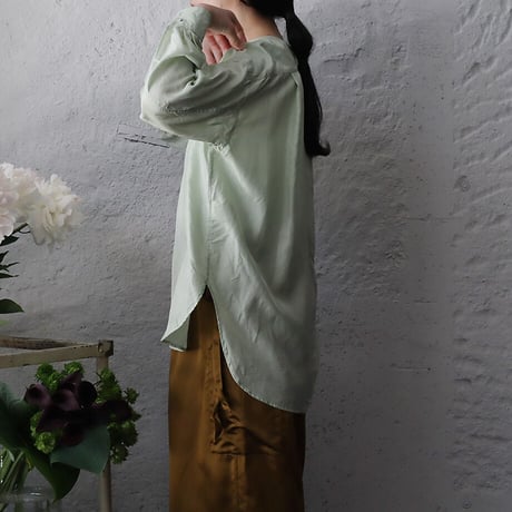 R&D.M.Co- silk pullover (pale green)