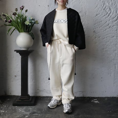 R&D.M.Co- LOGO drop shoulder sweat (FRIENDS)