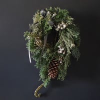 Christmas wreath オーバル・.。*