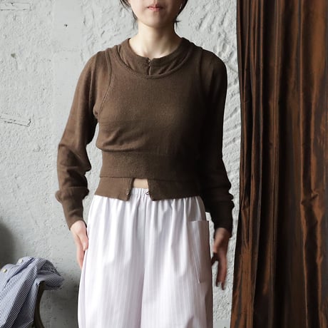 ànuke Layered Mohair Knit (brown)