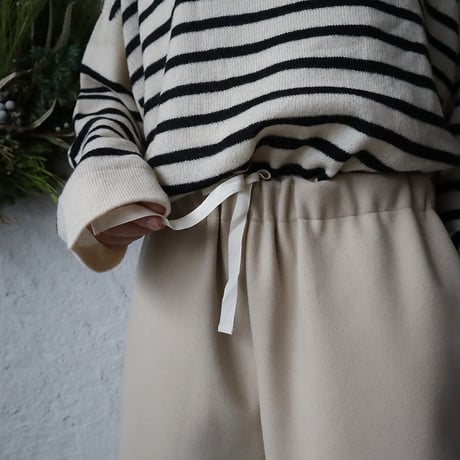 NOUVELLES DU PARADIS woollike pants (beige)
