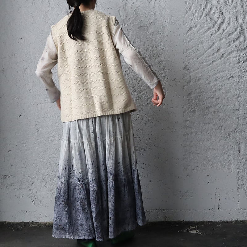 TOWAVASE Panier nosleeve cardigan (ivory) | nii