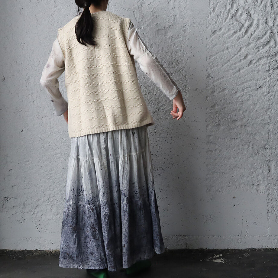 TOWAVASE Panier nosleeve cardigan (ivory) | nii