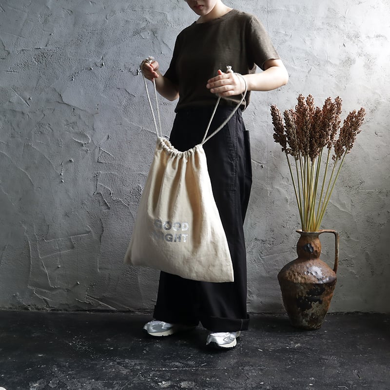 R&D.M.Co- hemp pajamas bag (silver/blue/red) |