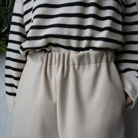 NOUVELLES DU PARADIS woollike pants (beige)