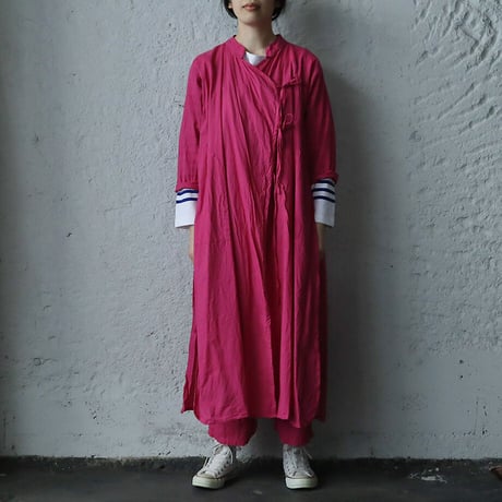 saruche chinese  kurta long  shirt (pink)