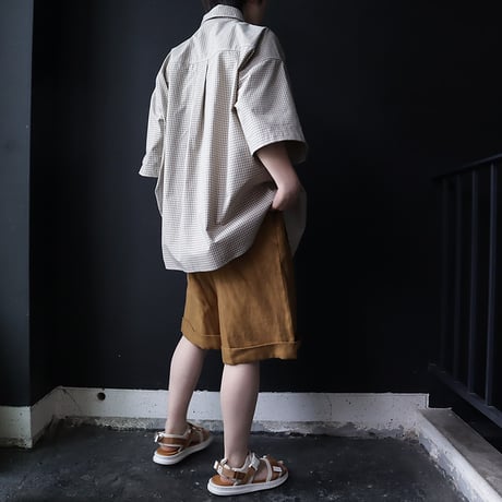 ànuke check over shirts (beige)