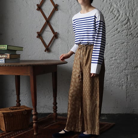 TOWAVASE sarasa silk pants (camel)