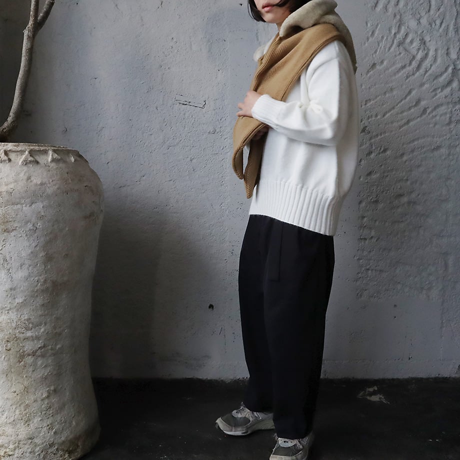 R&D.M.Co- hoodie muffler (beige) | nii-B | WEB