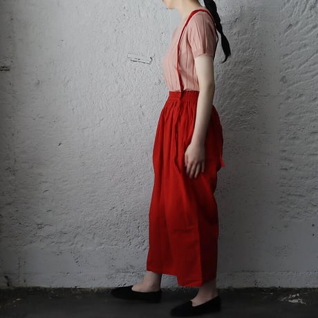 saruche long ribbon pants (red)