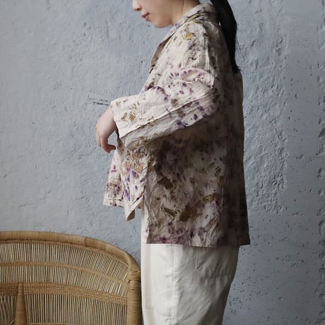 Funatabi atelier jacket (botanical dye purplemix )