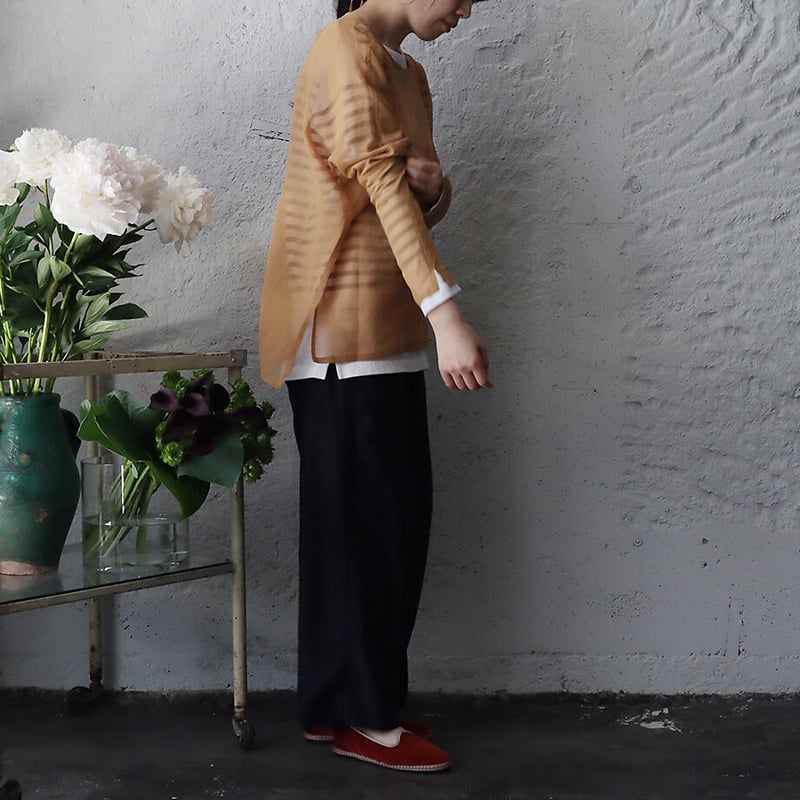 Tabrik organdie tassel tops (beige) | nii-B | W