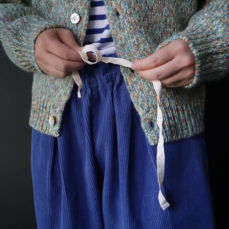 NOUVELLES DU PARADIS corduroy pants (blue)