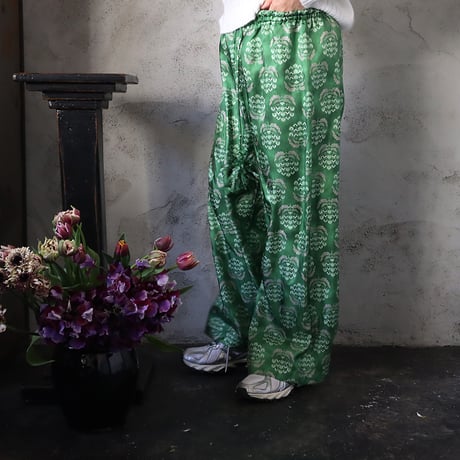 TOWAVASE sarasa silk pants charlotte (mossgreen)