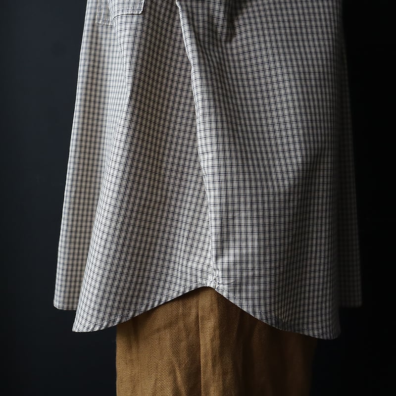 ànuke check over shirts (beige) | nii-B | WEBSHOP