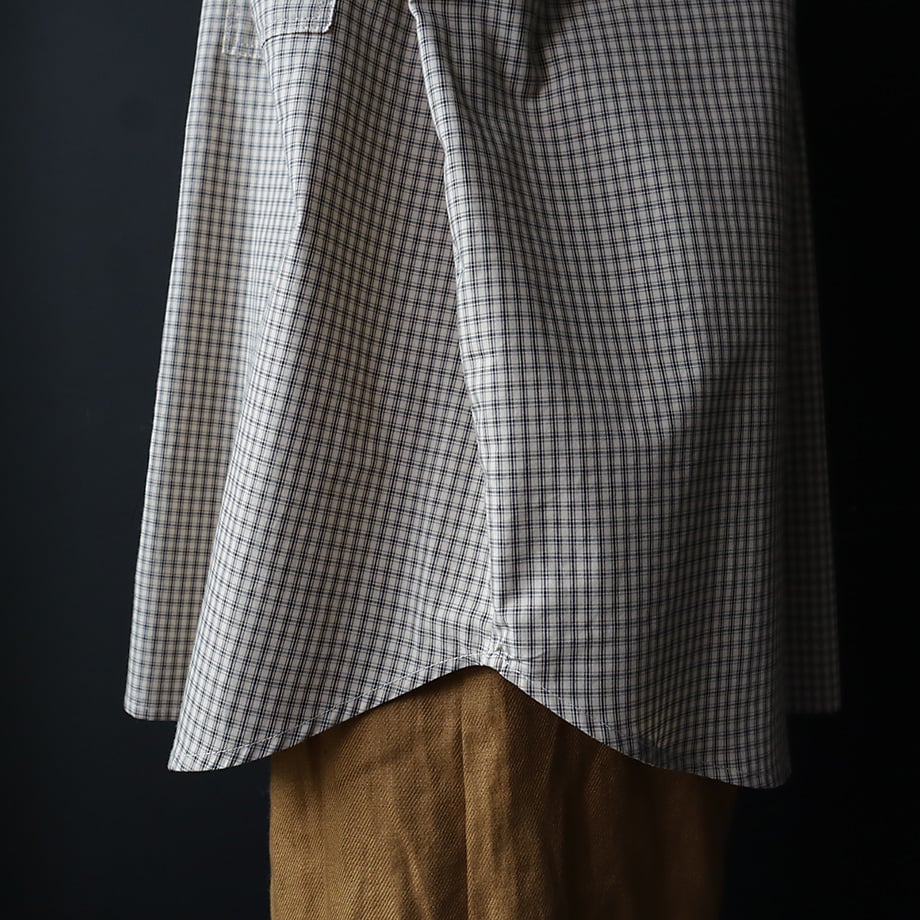 ànuke check over shirts (beige) | nii-B | WEBSHOP