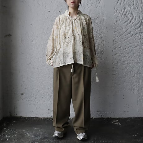 Tabrik 2way blouse (zakuro&logwood)