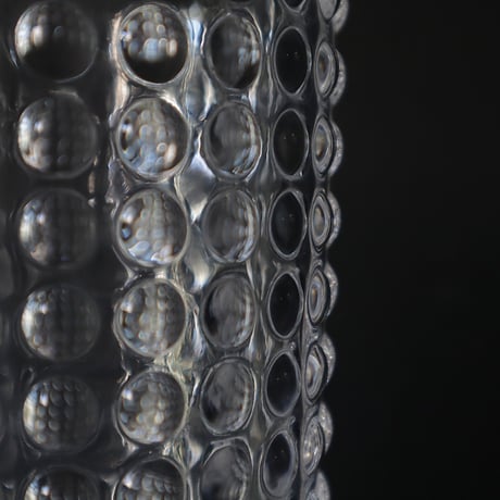 cutting glass flower vase (dot)
