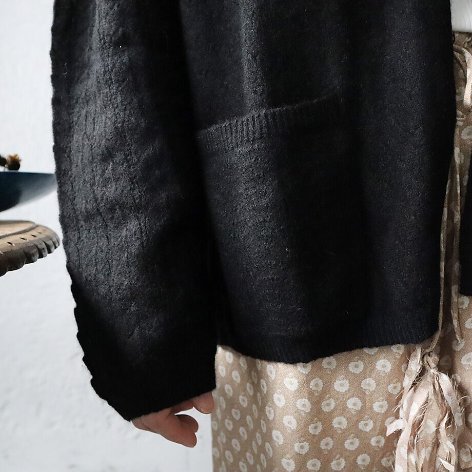 TOWAVASE パニエノースリーブカーディガン　ブラック TOWAVASE Panier cardigan (black) | nii-B | WEBSHOP