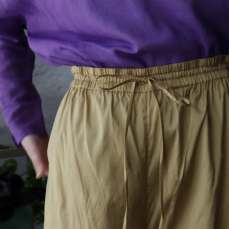 TOWAVASE Elsa silk pants (beige) | nii-B | WEBSHOP