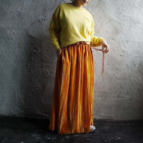 NOTA velvet long skirt (yellow)