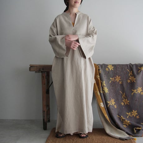 COUNTERPOINT kaftan dress (beige)