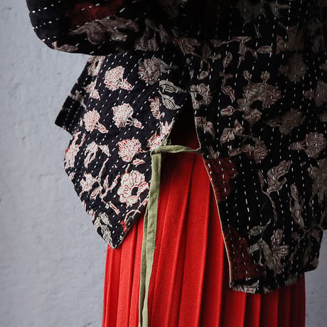 saruche gudri short jacket (black mix)
